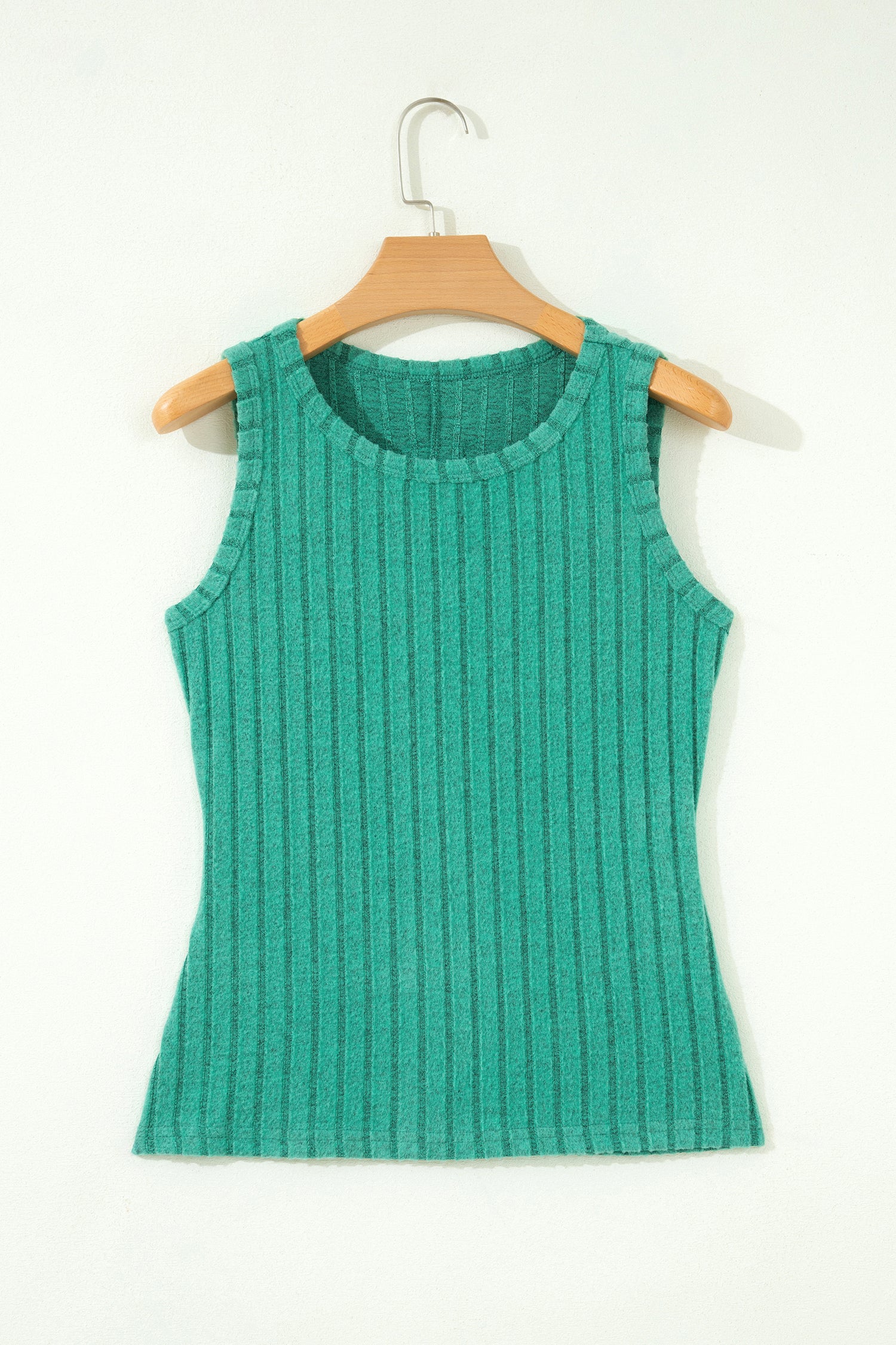 Bonbon Slim Ribbed Mineral Wash Tank Top