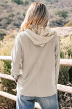 Sail Blue 2 in 1 Thermal Knit Textured Hooded Jacket