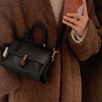 Retro Texture Mahogany Women’s Shoulder Bag