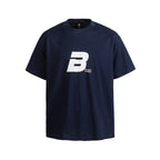 Men’s Casual Loose Fit Short Sleeve T-Shirt with Letter Print