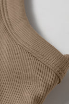 Four Leaf Clover Slim Ribbed Padded Tank Top