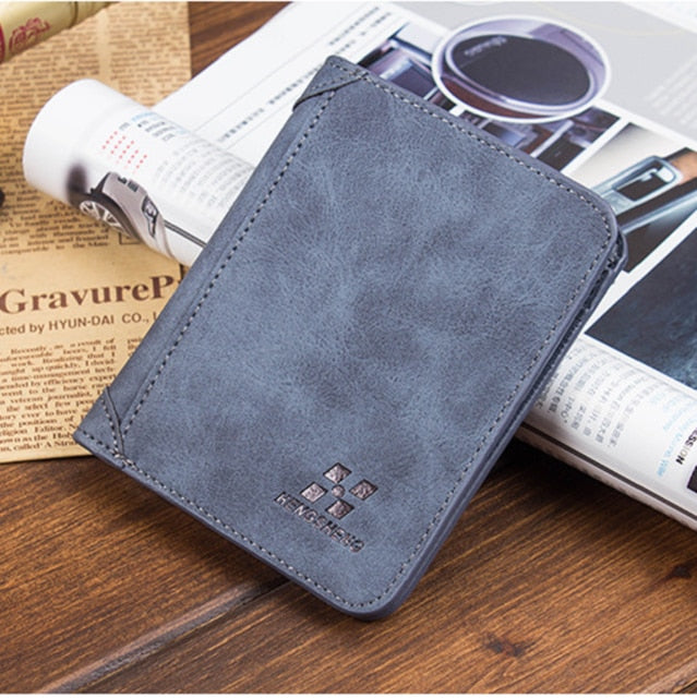 Men’s Luxury Soft PU Leather Bifold Wallet