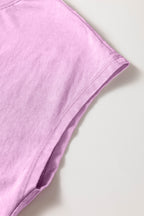 Rose Red Mineral Wash Cotton Short Set