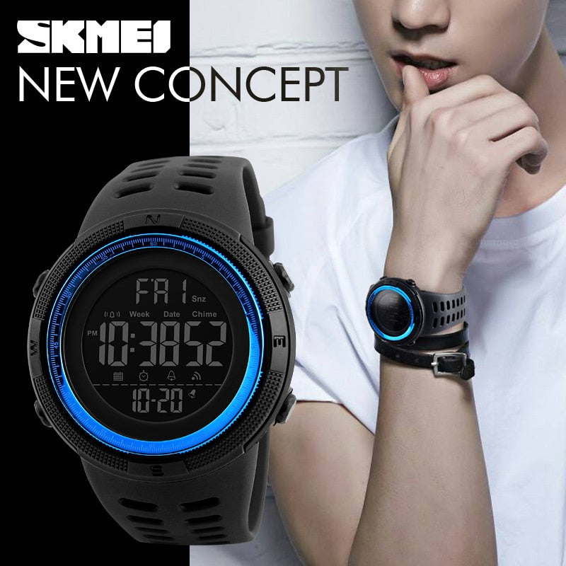 Men’s Waterproof 50M Sports Digital LED Watch