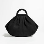 Winter Trend Women Pleated Dumpling Top Handle Purse Crossbody Bag