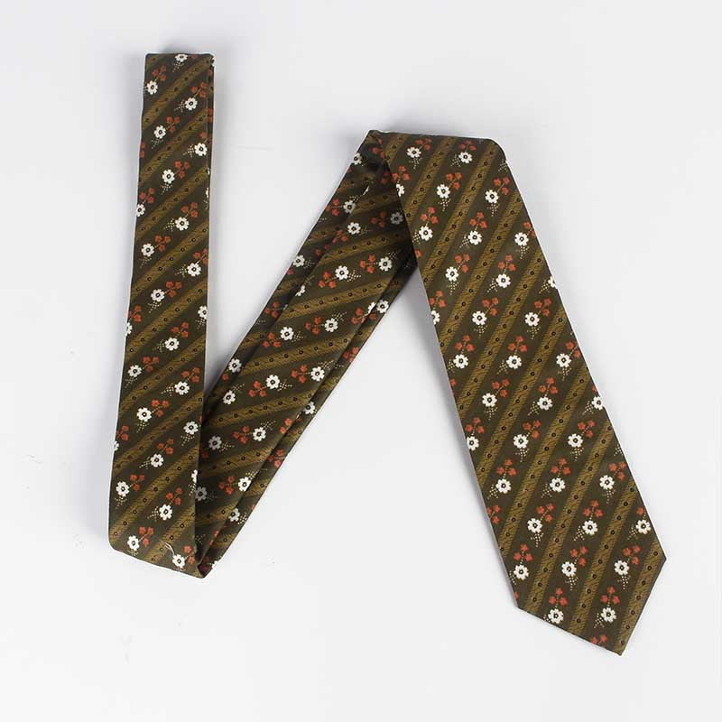Necktie Men's New Cotton Printed Necktie Small Fresh Multi Color Necktie