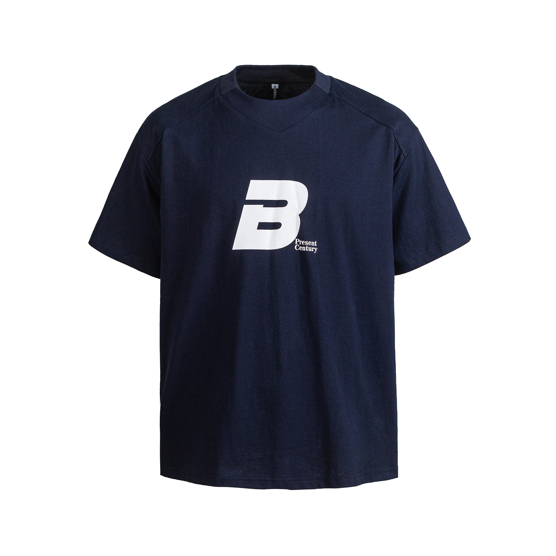 Men’s Casual Loose Fit Short Sleeve T-Shirt with Letter Print