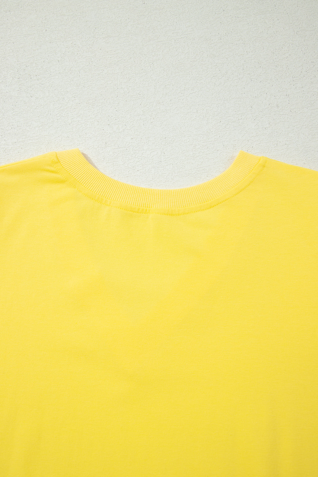 Bonbon Solid Color V Neck Short Puff Sleeve Blouse