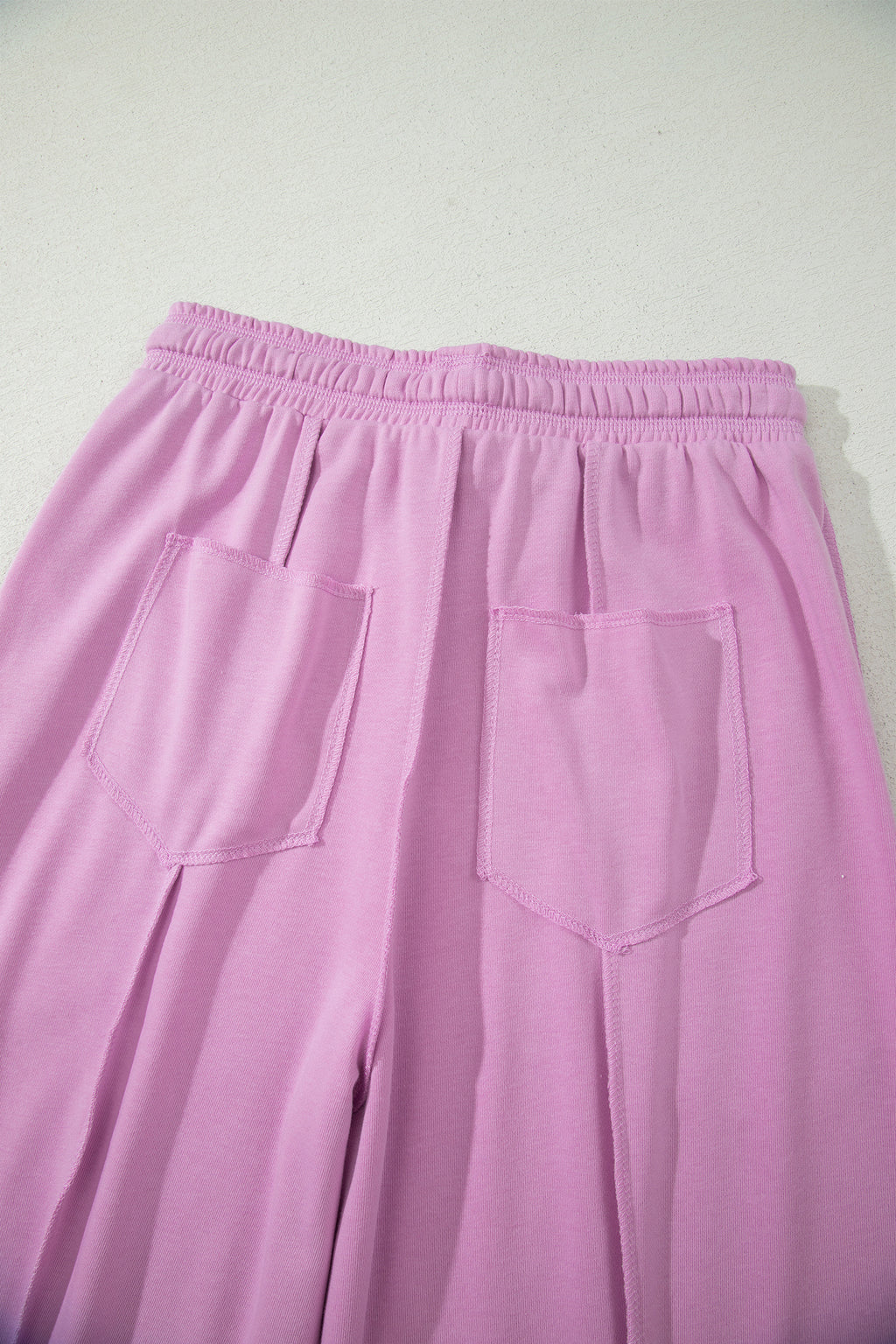 Rose Red Drop Shoulder Boxy Tee and Barrel Pants Set