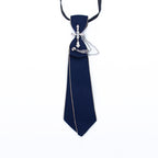Sweet College Style Metal Chain Bow Tie Girls Shirt Accessory