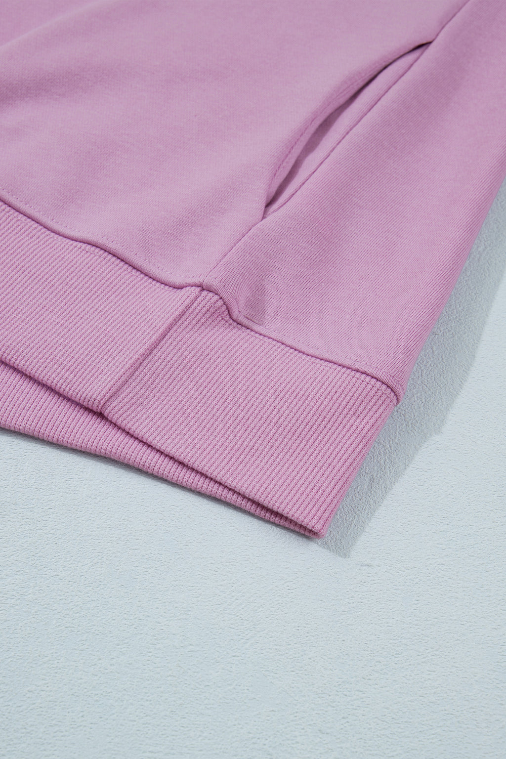 Pink Solid Color High Neck Cap Sleeve Loose Top