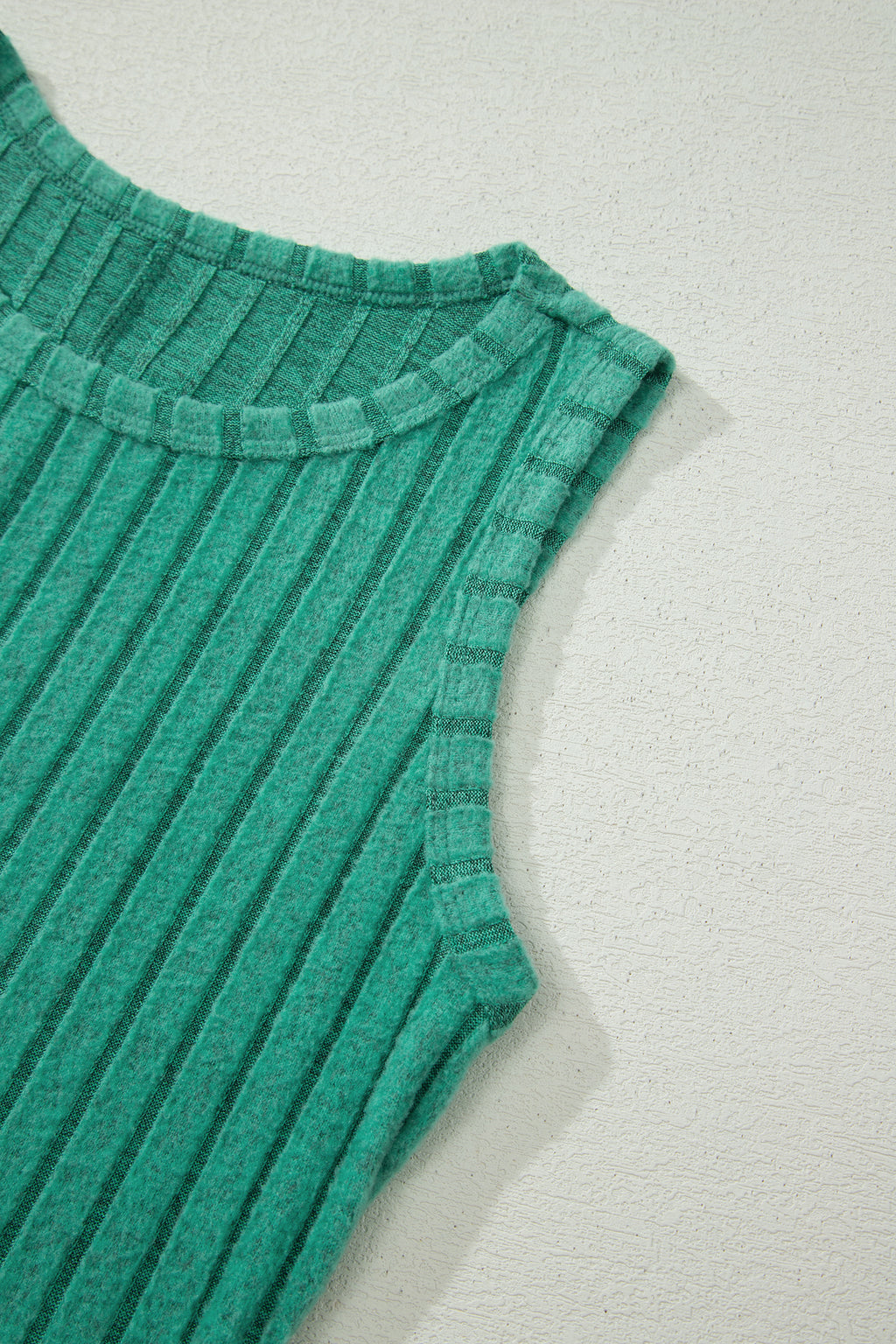 Bonbon Slim Ribbed Mineral Wash Tank Top