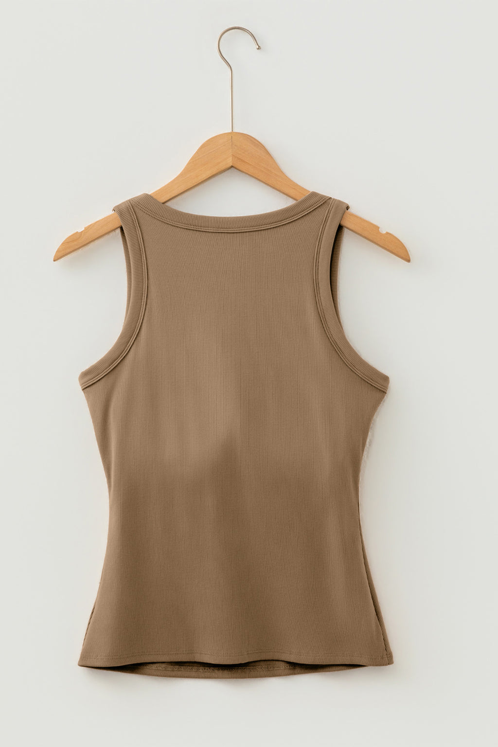Four Leaf Clover Slim Ribbed Padded Tank Top