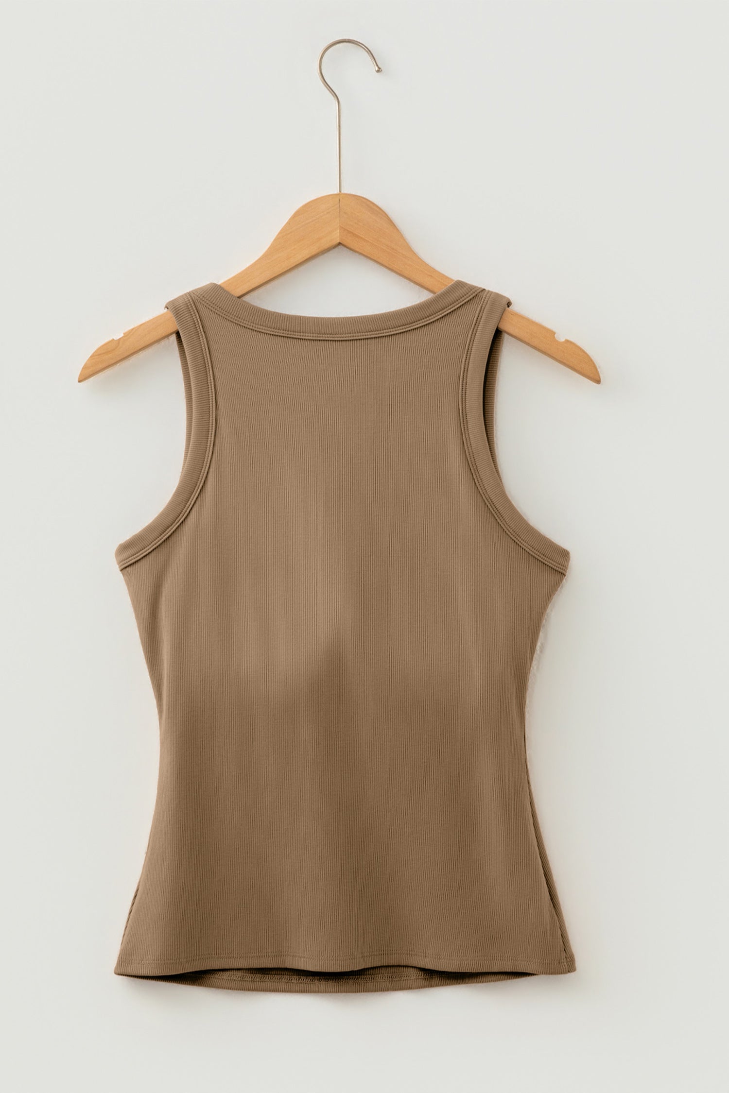 Four Leaf Clover Slim Ribbed Padded Tank Top