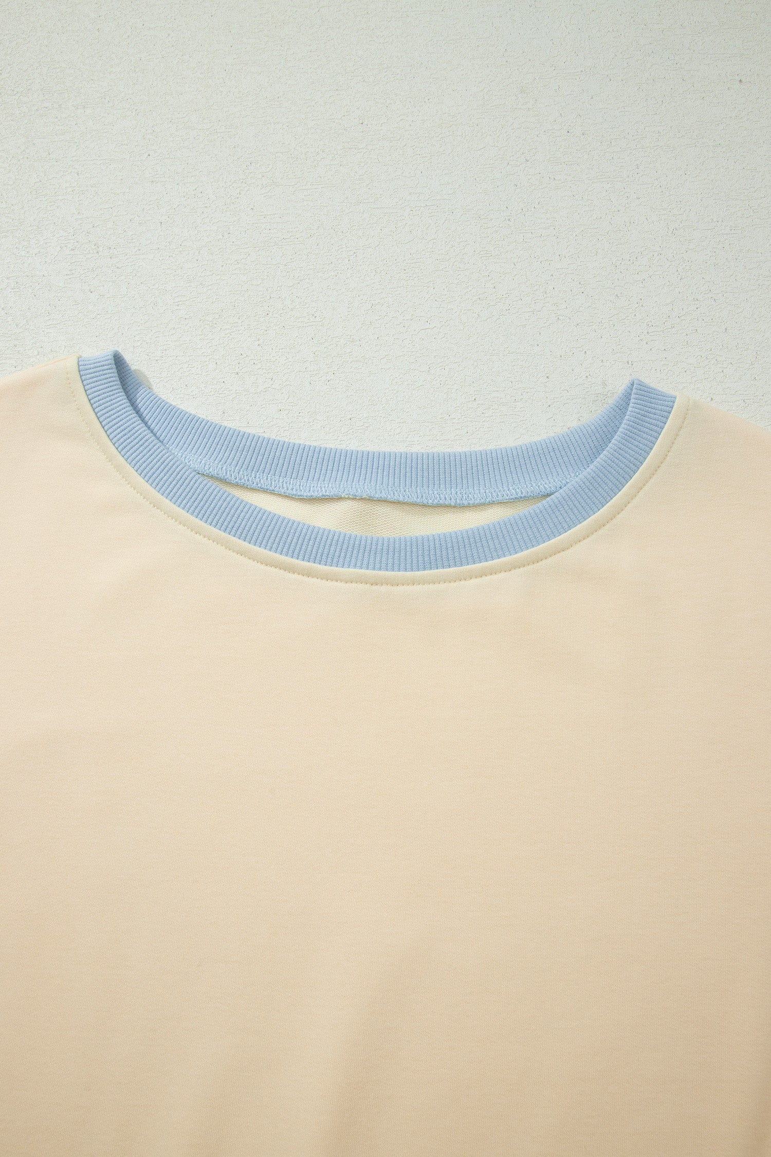 Turquoise Colorblock Edge Drop Shoulder T Shirt and Skort 2Pcs Set