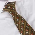 Necktie Men's New Cotton Printed Necktie Small Fresh Multi Color Necktie