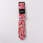 Necktie Suit Printed Cotton Necktie Pocket Towel Trendy Two Piece Set