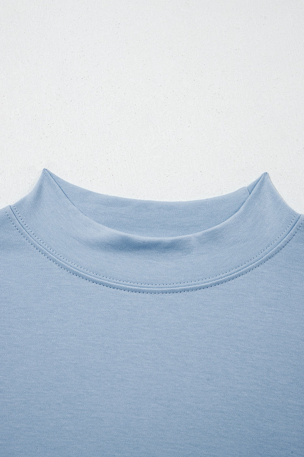 Sachet Pink Solid Color High Neck Oversize Tee