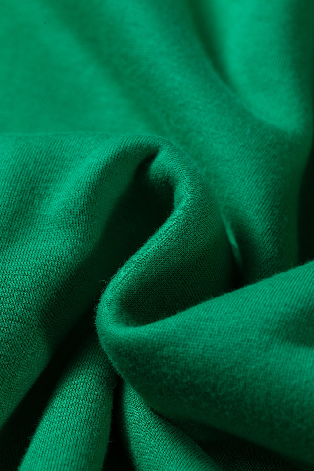 Bright Green Oversize Drop Shoulder Reversible Mock Neck Sweatshirt