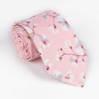 Necktie Men's New Cotton Printed Necktie Small Fresh Multi Color Necktie