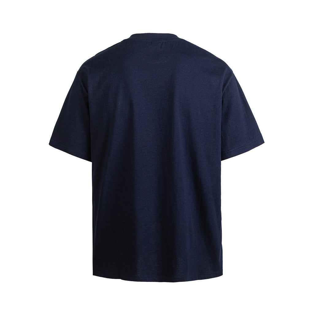 Men’s Casual Loose Fit Short Sleeve T-Shirt with Letter Print