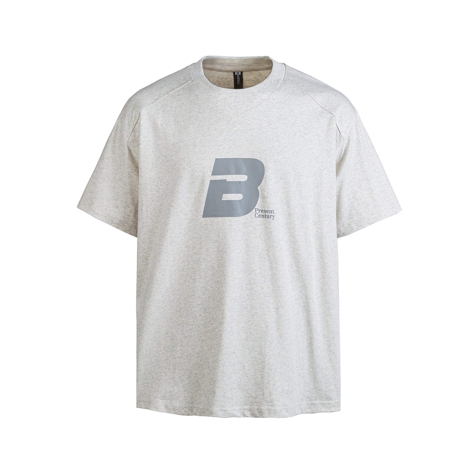 Men’s Casual Loose Fit Short Sleeve T-Shirt with Letter Print