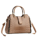 Crossbody Bag for Women with Crocodile Pattern