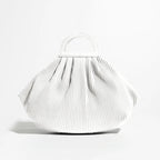 Winter Trend Women Pleated Dumpling Top Handle Purse Crossbody Bag