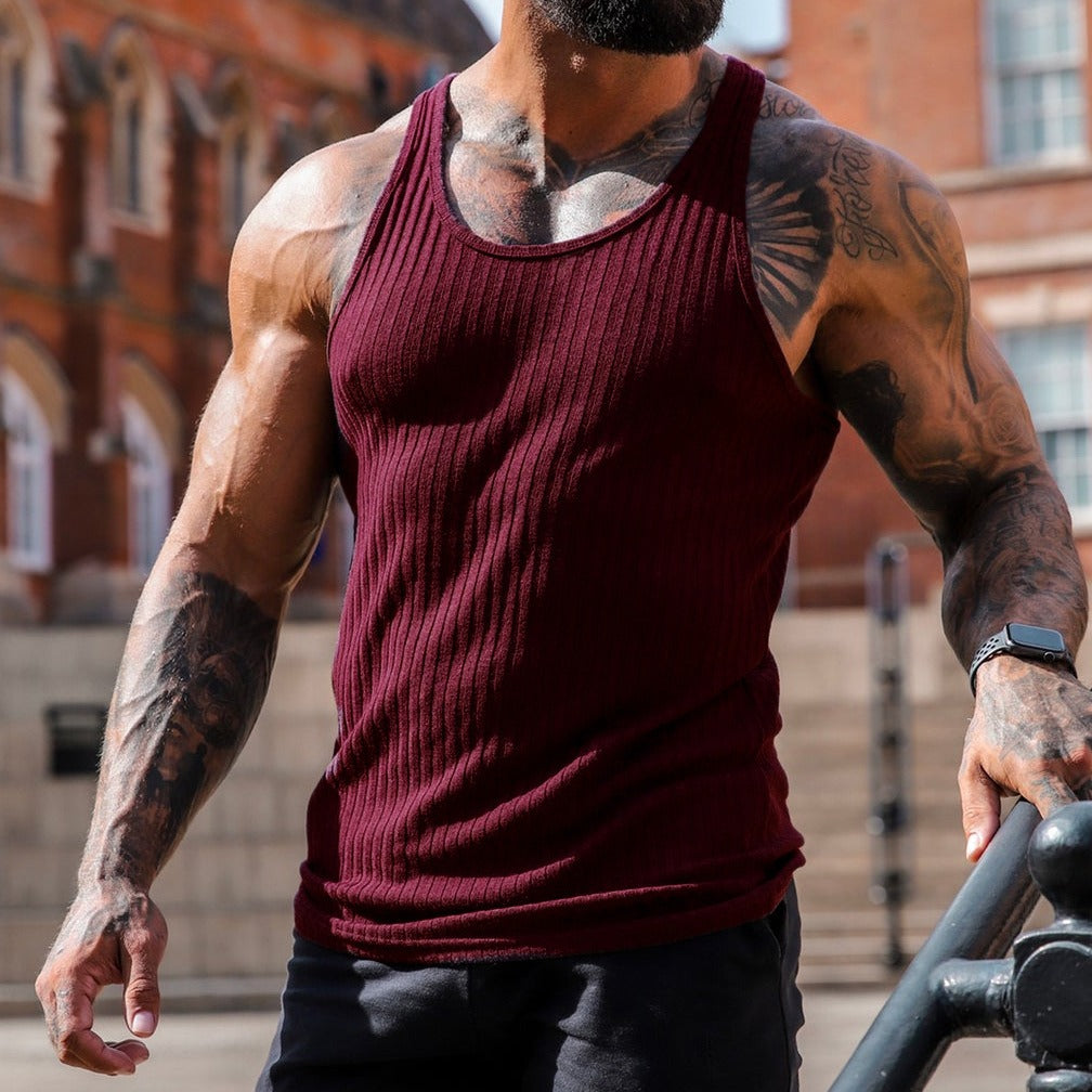 Men’s Summer Slim Fit Racerback Tank Top