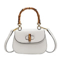 Retro Handheld Bamboo Shoulder Saddle Bag