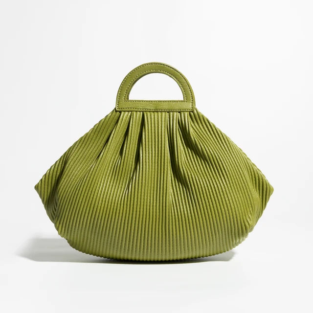 Winter Trend Women Pleated Dumpling Top Handle Purse Crossbody Bag