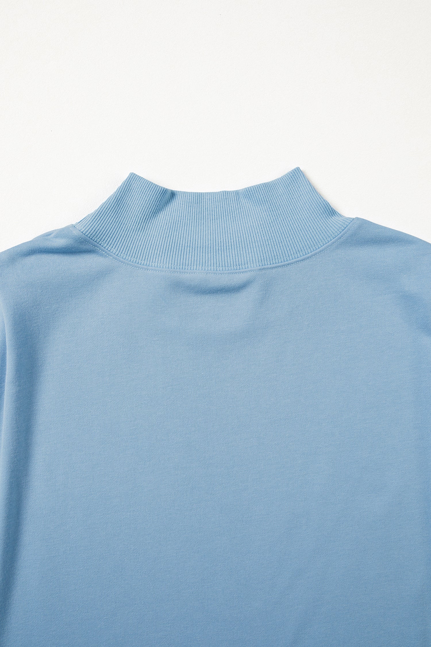 Pink Solid Color High Neck Cap Sleeve Loose Top