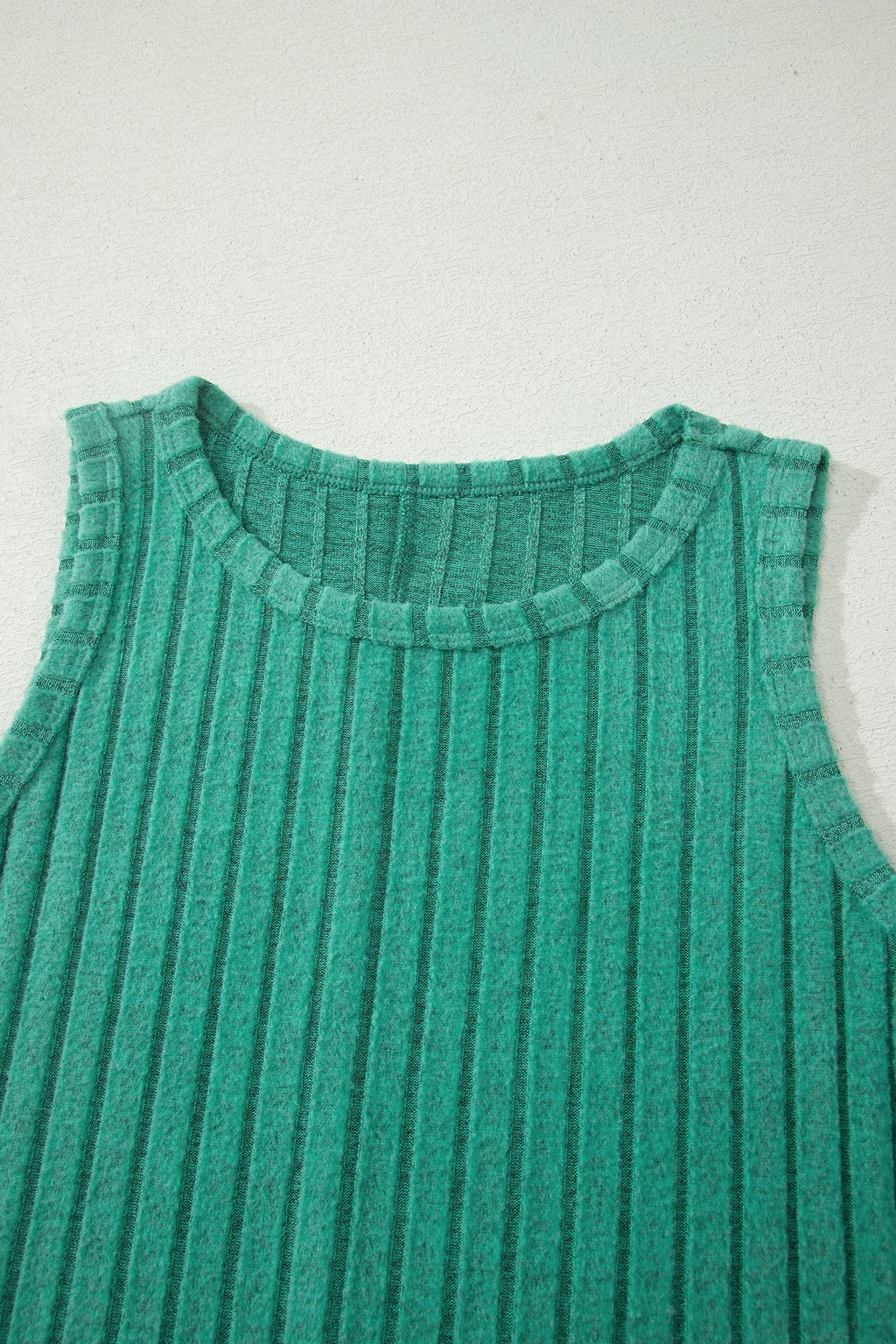Bonbon Slim Ribbed Mineral Wash Tank Top