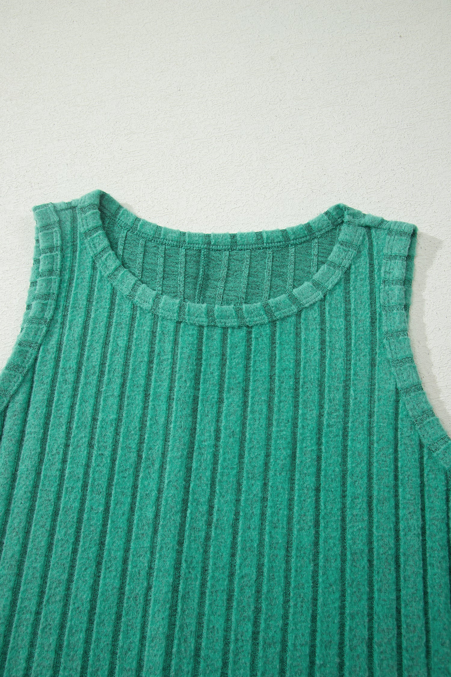 Bonbon Slim Ribbed Mineral Wash Tank Top