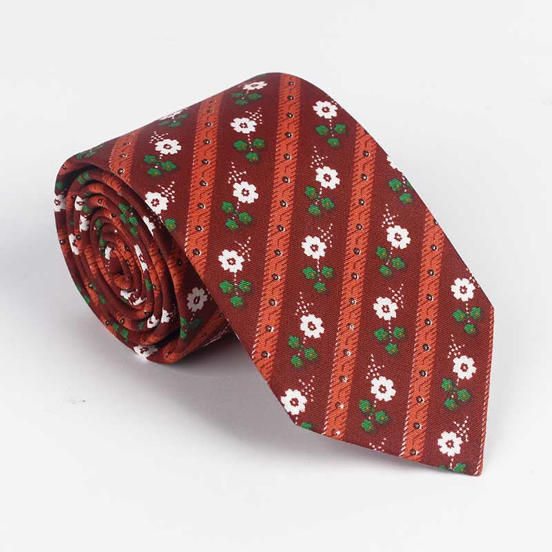 Necktie Men's New Cotton Printed Necktie Small Fresh Multi Color Necktie