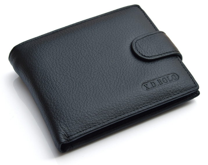 X.D.BOLO Men’s Genuine Cowhide Leather Wallet with Coin Pocket