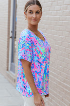 Loose Painted Floral Tee