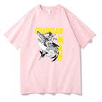 Chainsaw Man Harajuku Graphic Printed Short Sleeve Tee