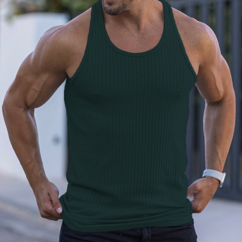 Men’s Summer Slim Fit Racerback Tank Top