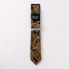 Necktie Suit Printed Cotton Necktie Pocket Towel Trendy Two Piece Set