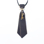 Sweet College Style Metal Chain Bow Tie Girls Shirt Accessory
