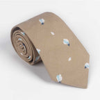 Necktie Men's New Cotton Printed Necktie Small Fresh Multi Color Necktie