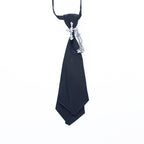 Sweet College Style Metal Chain Bow Tie Girls Shirt Accessory
