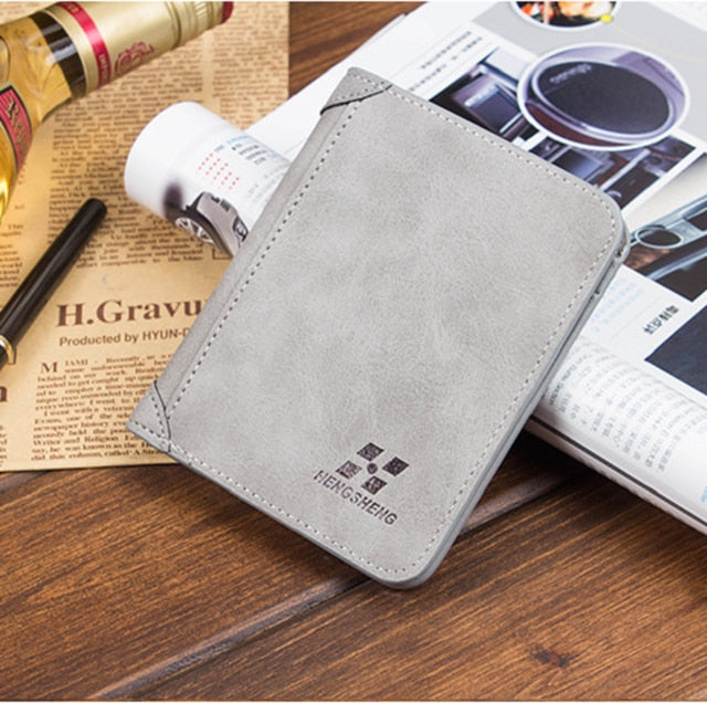 Men’s Luxury Soft PU Leather Bifold Wallet