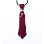Sweet College Style Metal Chain Bow Tie Girls Shirt Accessory