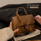 Retro Texture Mahogany Women’s Shoulder Bag