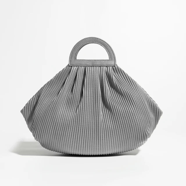 Winter Trend Women Pleated Dumpling Top Handle Purse Crossbody Bag