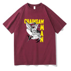 Chainsaw Man Harajuku Graphic Printed Short Sleeve Tee