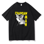 Chainsaw Man Harajuku Graphic Printed Short Sleeve Tee