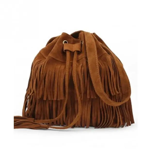 Retro Shoulder Bag Vintage Tassel Cross Body Bag